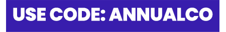 Use code ANNUALCO